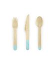 Bestiksæt i træ Mint