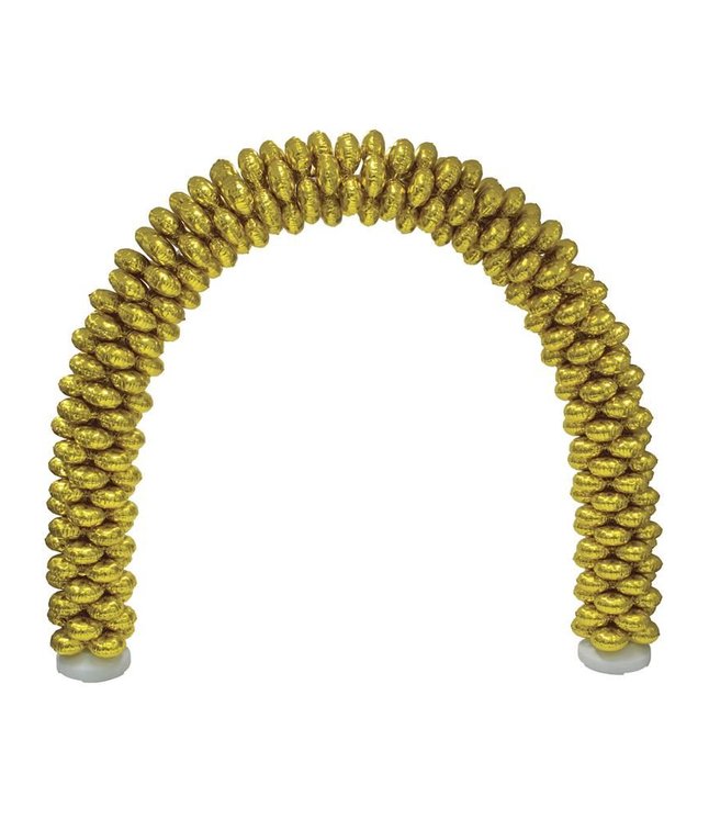 Ballonbue med 70 guld folieballoner