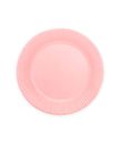 Pink paptallerkner, 23cm 16 stk