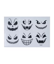 Halloween glasstickers 6 stk.