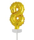 Kage folieballon guld 8