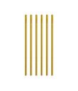 Guld papirsugerør, 20 stk.