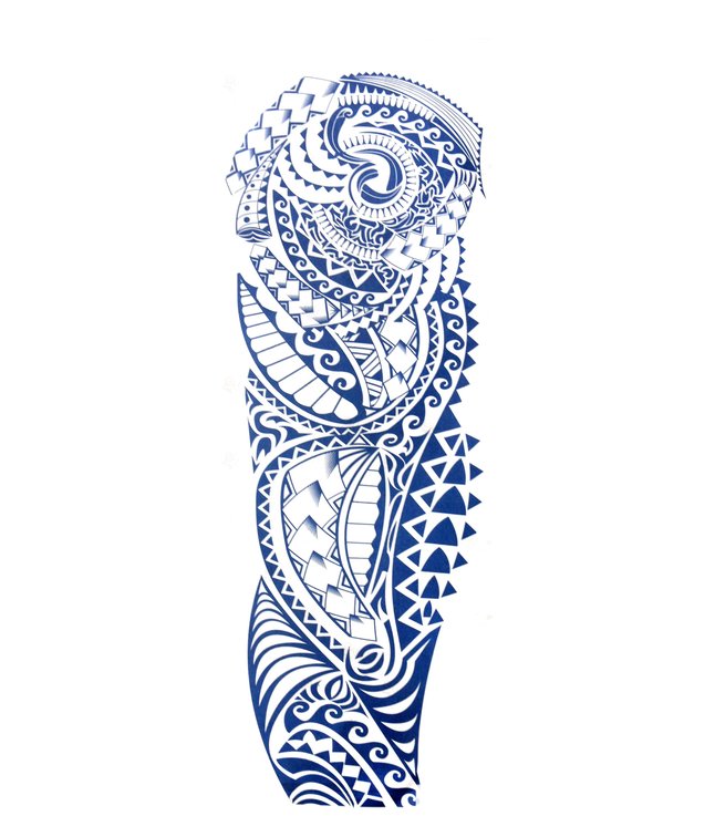 Maori sleeve tattoo 