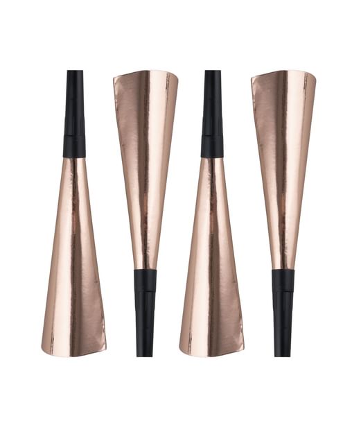 Nytårshorn rose gold 4 stk