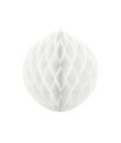 Papir kugle, hvid 10 cm