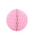 Lyserød papirvæv kugle, 40 cm
