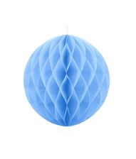 Ljusblå honeycomb boll, 40 cm