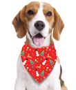 Rødt jule hundetørklæde