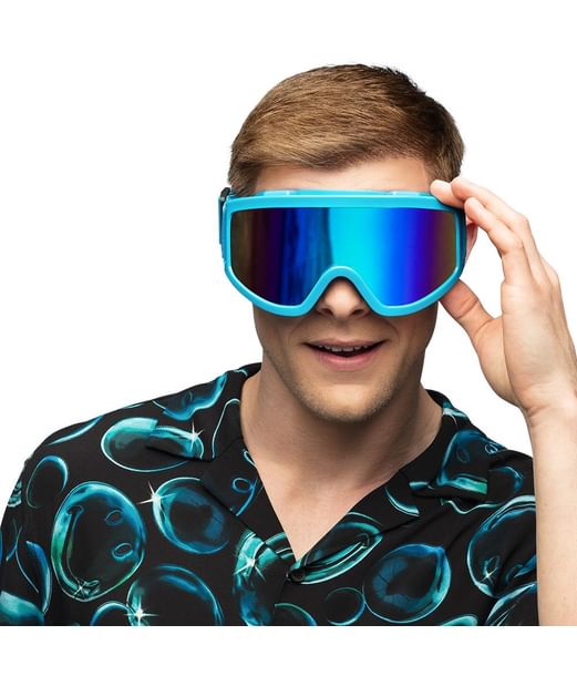 Skibriller neon blå