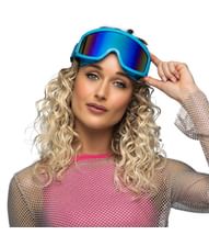 Skibriller neon blå