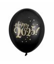 Svarta Happy 2025 ballonger