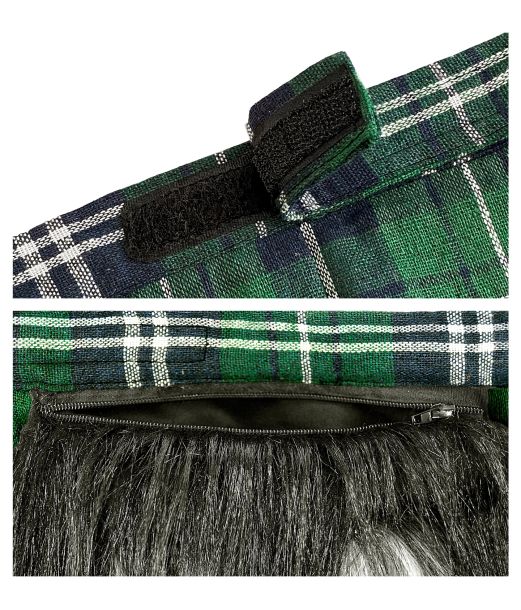 Grøn kilt m. taske 