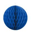 Blå papirvæv kugle 20cm