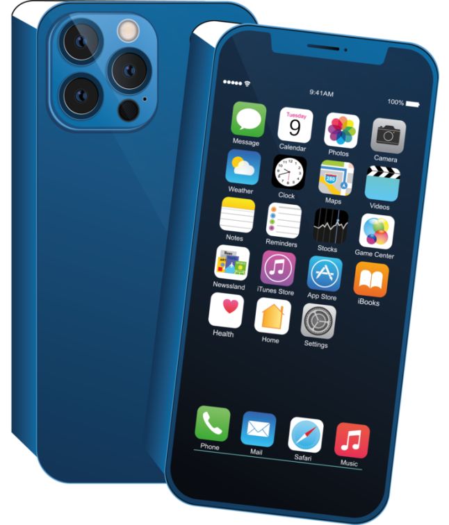 Iphone sangskjuler blå