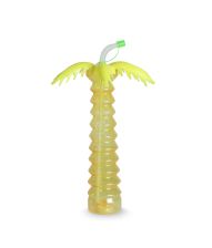 Palme sommeflaske m. sugerør og LED lys 