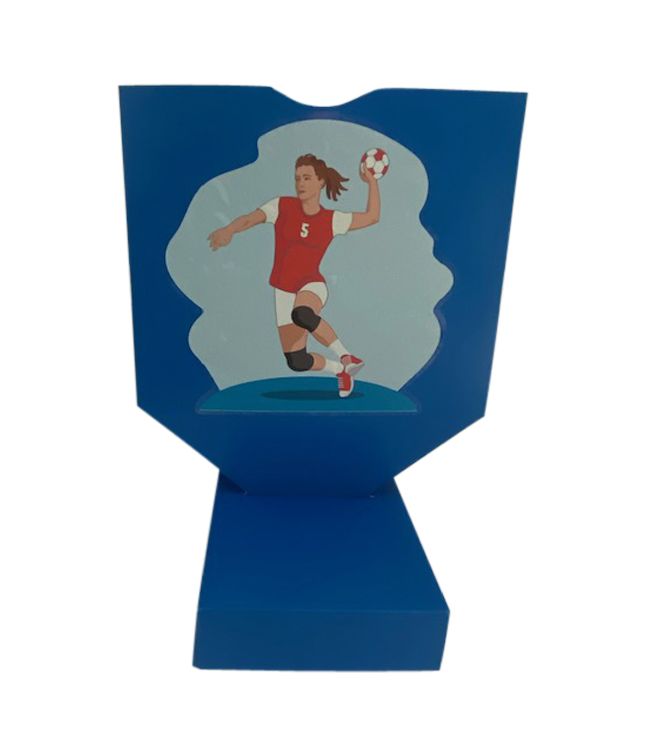 Håndbold pige blå sangskjuler 