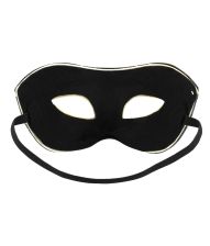 Disco guld halv maske