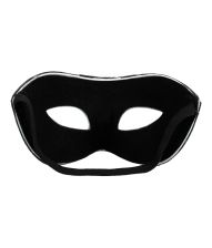 Disco Sølv halv maske