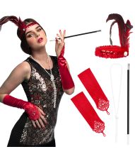 Rød flapper sæt