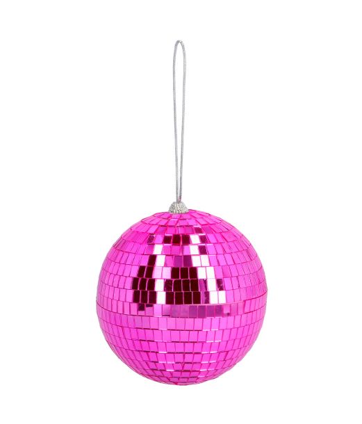 Pink diskokugle 15 cm