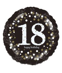 Folieballon 18 år sparkling