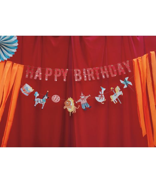 Cirkus fødselsdags banner 2,1 M