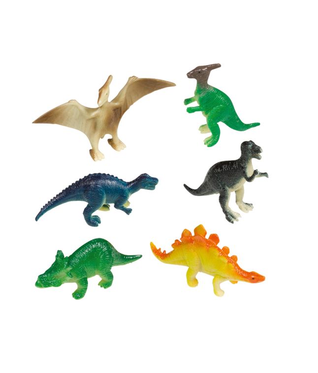 8 stk mini dinosauer figur