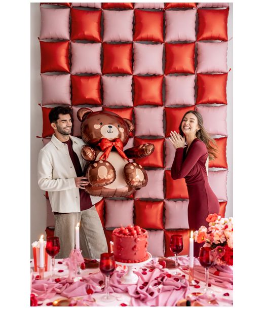 Teddy bamse folieballon 84 x 75 cm 