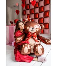 Teddy bamse folieballon 84 x 75 cm 