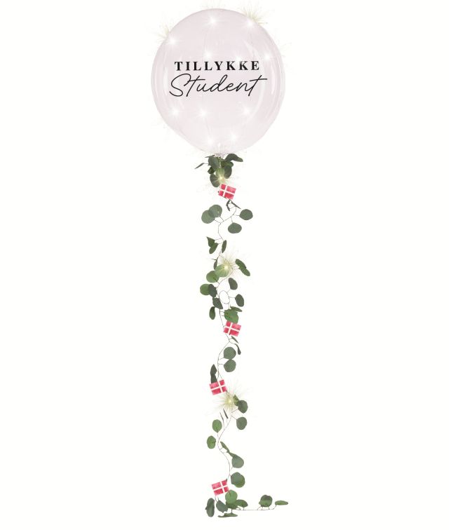 LED ballon Tillykke Student