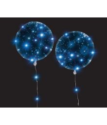 LED ballon 2 stk. Blå