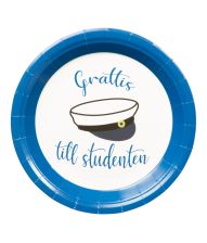 Grattis till studenten tallerkner 18cm 