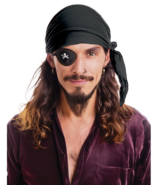 Sort pirat bandana