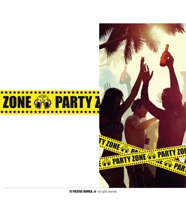 'Party Zone' afspærringsbånd