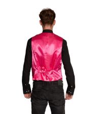 Pink pailletvest og butterfly S