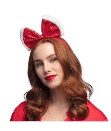 Julhårband med rosett