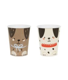 Hund pappmuggar, 6st
