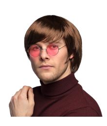 Kort brun peruk John