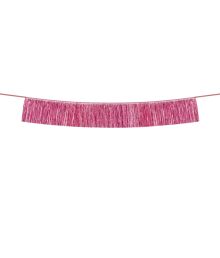 Girlang med rosa fransar