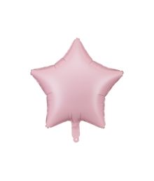 Rosa folieballong med stjärna, 48 cm
