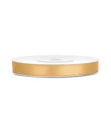 Ljus honungssatinband, 6 mm