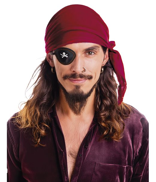 Pirat bandana bordeaux rød