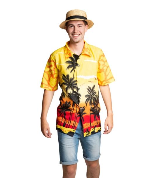 Hawaii skjorte gul paradis L/XL
