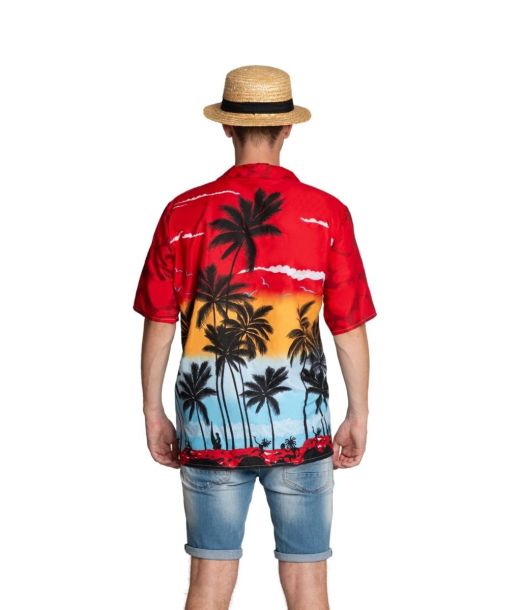 Hawaii skjorte rød paradis S/M
