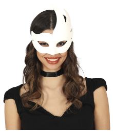Vit venetiansk mask