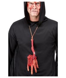 Avhuggen hand i halsband