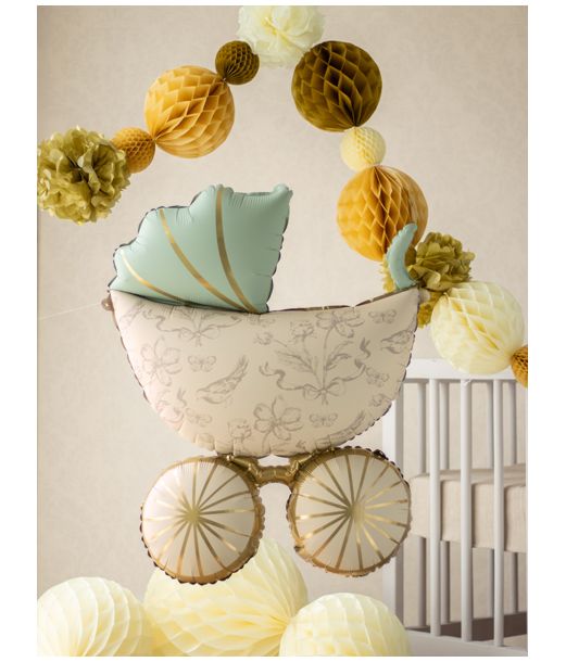 Folieballon barnevogn 59x74 cm