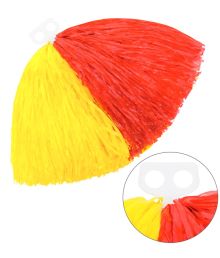 Röd och gul pom pom