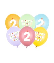 Ballongbukett Happy Birthday, 2 år