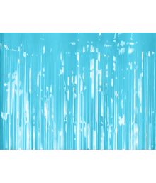Ljusblå foliegardin, 100 x 200 cm